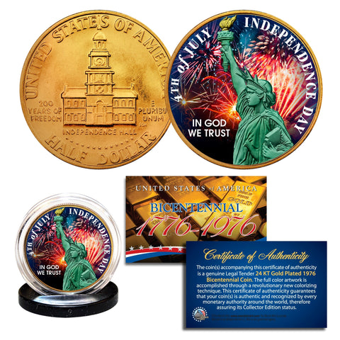 APOLLO 13 XIII SPACE MISSION Colorized 2-Coin Set U.S. Florida Quarter & JFK Half Dollar - NASA ASTRONAUTS