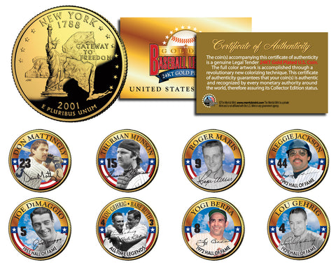 ROBERTO CLEMENTE Baseball Legends JFK Kennedy Half Dollar 24K Gold Plated US Coin