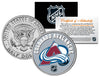 COLORADO AVALANCHE NHL Hockey JFK Kennedy Half Dollar U.S. Coin - Officially Licensed