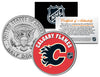 CALGARY FLAMES NHL Hockey JFK Kennedy Half Dollar U.S. Coin - Officially Licensed