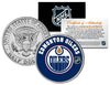 EDMONTON OILERS NHL Hockey JFK Kennedy Half Dollar U.S. Coin - Officially Licensed