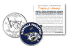 NASHVILLE PREDATORS NHL Hockey Tennessee Statehood Quarter U.S. Colorized Coin - Officially Licensed