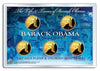 BARACK OBAMA - Life & Times - 24K Gold Plated Statehood Hawaii Quarter US 5-Coin Set