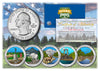 2011 America The Beautiful COLORIZED Quarters U.S. Parks 5-Coin Set with Capsules