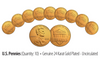 Lot of 10 - Uncirculated Genuine Coins 24K GOLD Plated 2016 U.S. LINCOLN SHIELD PENNIES - Lot of 10
