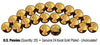 Lot of 20 Pennies Uncirculated U.S. Coins GENUINE 24K GOLD PLATED Lincoln Cent