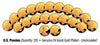 Lot of 20 Pennies Uncirculated US Coins 24K GOLD PLATED 2010 Lincoln SHIELD CENT