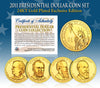 2011 Presidential $1 Dollar U.S. 24K GOLD PLATED - Complete 4-Coin Set - with Capsules