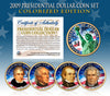 2009 Presidential $1 Dollar U.S. COLORIZED - Complete 4-Coin Set - with Capsules