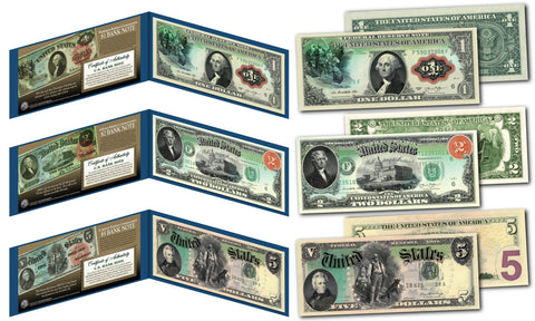 Living Presidents Genuine U.S. $2 Bill with 5-Coin State Quarter Set in Large Collectors Folio Display