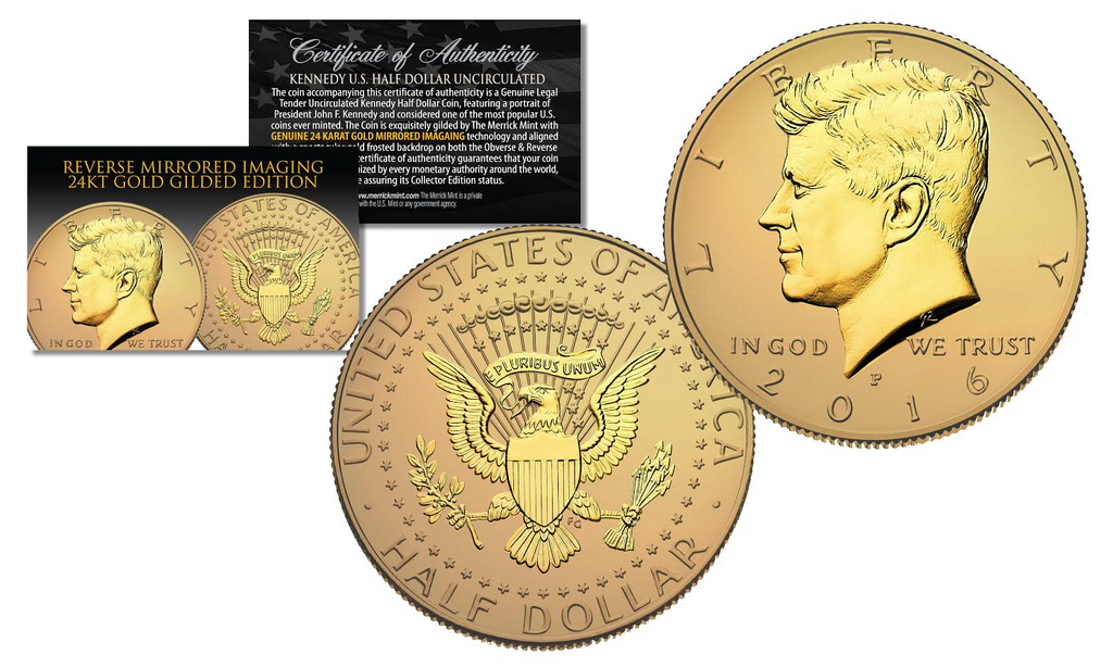 2016 JFK Kennedy Half Dollar U.S. Coin Uncirculated with Reverse