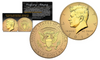 2016 JFK Kennedy Half Dollar U.S. Coin Uncirculated with Reverse Mirrored Imaging & Frosting Technology – 24KT GOLD EDITION * P MINT *