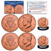 Genuine ROSE GOLD PLATED 2019 JFK Kennedy Half Dollar U.S. 2-Coin Set - Both P & D MINT - with Capsules and COA