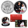 PRINCE HARRY & MEGHAN MARKLE Official Look of Love Portrait Royal Wedding Genuine U.S. JFK Half Dollar