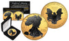 2017 1 oz Pure Silver $1 BLACK EAGLE Ruthenium EDITION 24KT Gold Gilded U.S. Coin with BOX