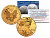 2000 AMERICAN SILVER EAGLE 1 Oz Dollar U.S. Coin 24K GOLD PLATED