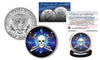 SKULL Genuine Legal Tender JFK Kennedy Half Dollar U.S. Coin - Pirate Swords Black