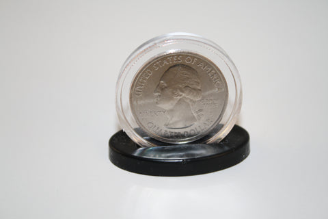 100 SINGLE COIN DISPLAY STANDS for Half Dollar or Quarter - EXCLUSIVE DESIGN