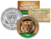 TIGER - Animal Kingdom Series - JFK Kennedy Half Dollar U.S. Colorized Coin