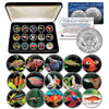 TROPICAL FISH Freshwater Aquarium Tank JFK Kennedy Half Dollars U.S. COMPLETE 15-Coin Set with Display BOX