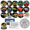 TROPICAL FISH Freshwater Aquarium Tank JFK Kennedy Half Dollars U.S. Complete 15-Coin Set