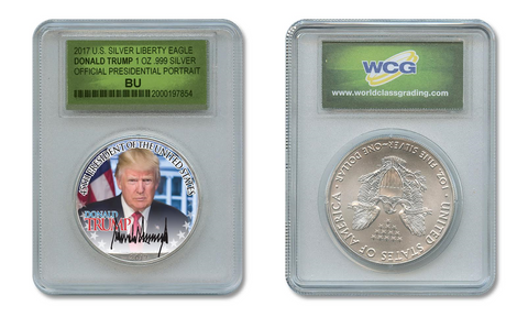 Donald Trump 2017 Inauguration 45th President of the United States Official 24K Gold Clad Tribute Coin (QTY: 5 Coins)