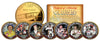 DALE EARNHARDT - 7-Time Champ - 24K Gold Plated North Carolina Quarters US 7-Coin Set - Officially Licensed