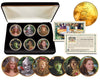WIZARD OF OZ 1976 Eisenhower IKE Dollar US 6-Coin Set 24K Gold Plated with Display Box - Officially Licensed