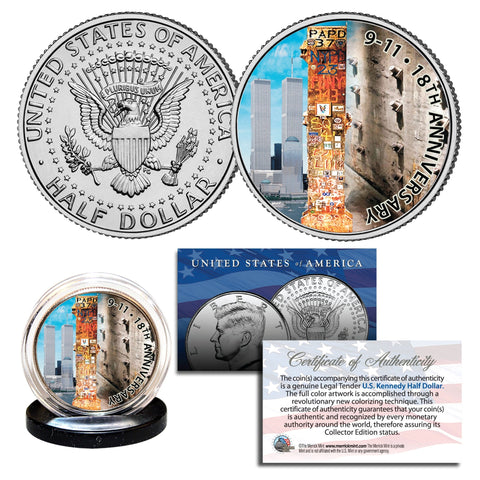 APOLLO 13 XIII SPACE MISSION Colorized 2-Coin Set U.S. Florida Quarter & JFK Half Dollar - NASA ASTRONAUTS