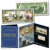 WORLD WAR II - Raising the Flag on IWO JIMA Genuine Legal Tender U.S. $2 Bill in Large Collectors Folio Display