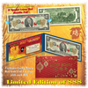 24KT GOLD 2017 Chinese New Year - YEAR OF THE ROOSTER - Legal Tender U.S. $2 BILL -  Limited of 888  - $2 Lucky Money ***SOLD OUT***