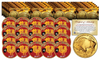 2017 Chinese New Year * YEAR OF THE ROOSTER * 24 Karat Gold Plated $50 American Gold Buffalo Indian Tribute Coin (LOT OF 20)