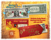 24KT GOLD 2016 Chinese New Year - YEAR OF THE MONKEY - Legal Tender U.S. $1 BILL - $1 Lucky Money